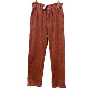 EMORY PARK Corduroy Pants Size Small High Rise Elastic Waist  Baggy NWT